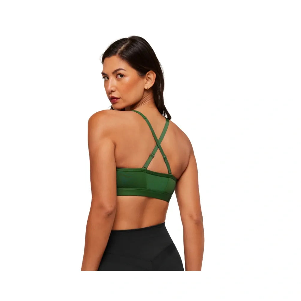 Gymshark Ruched Sports Bra - Medium Support Athletic Green