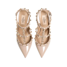 Valentino Patent Rockstud Caged Pump 100mm Poudre