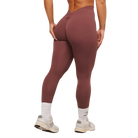 Gymshark Lifting Dipped Waistband Leggings Burgundy Brown