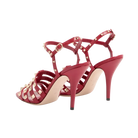 Valentino Rockstud Kidskin Sandal 100mm Red