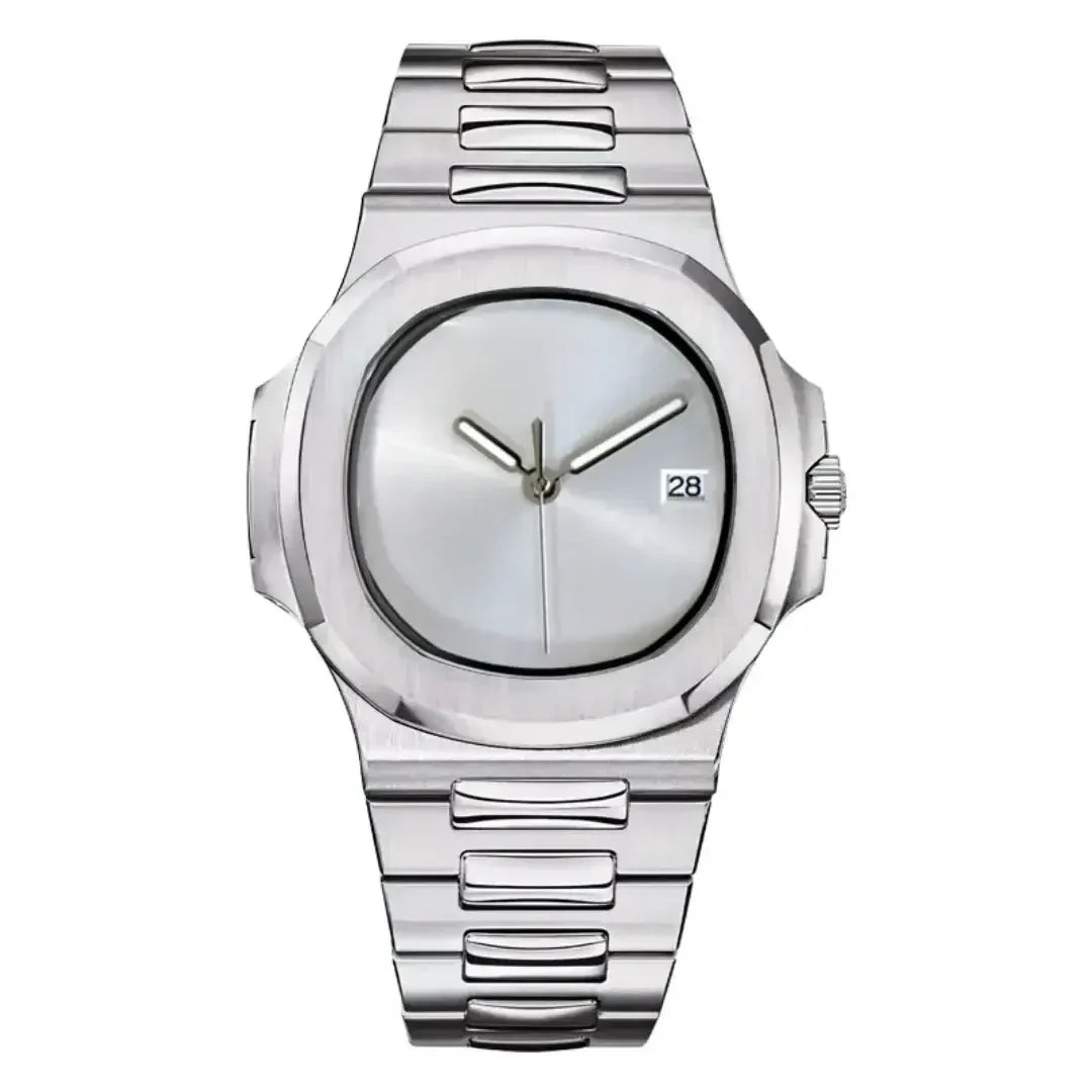 Seiko Mod Nautilus Minimalist Silver