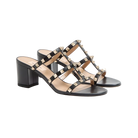 Valentino Rockstud Calfskin Leather Slide Sandal 60mm Black