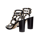 Valentino Rockstud Ankle Strap Sandal 90mm Black