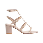 Valentino Rockstud Calfskin Ankle Strap Sandal 60mm Poudre