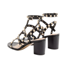 Valentino Rockstud Calfskin Ankle Strap Sandal 60mm Black