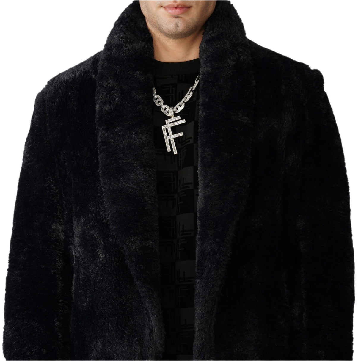 Vegan Shearling Overcoat