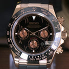 Seiko Mod Daytona Arabic Rose Gold