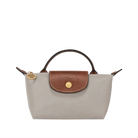 Longchamp Le Pliage Original Pouch with handle Pebble - Recycled canvas