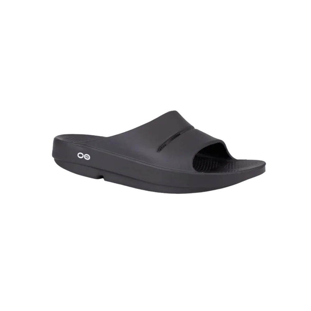 Oofos OOahh Slide Sandal Black