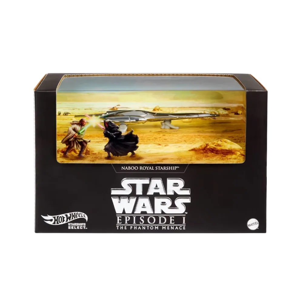 Hot Wheels Star Wars Starships Select Royal Naboo Starship Figure
