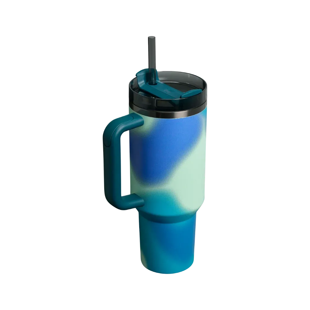 Stanley New Frequency Quencher H2.0 FlowState Tumbler (40OZ) Coastal Teal Motion