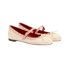 Valentino Mary-Jane Rockstud Nappa Ballerina 05mm Butter