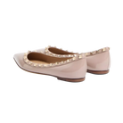 Valentino Patent Rockstud Ballet Flat Poudre