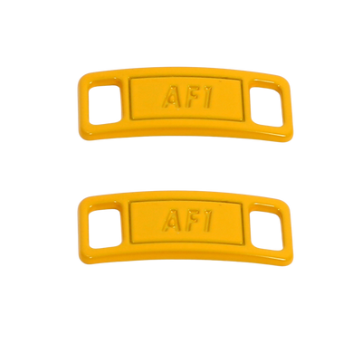 Premium Yellow Air Force 1 Dubrae Replacement ( Lace Tag) By KNOTTY