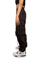 PANELLED BARREL PANTS