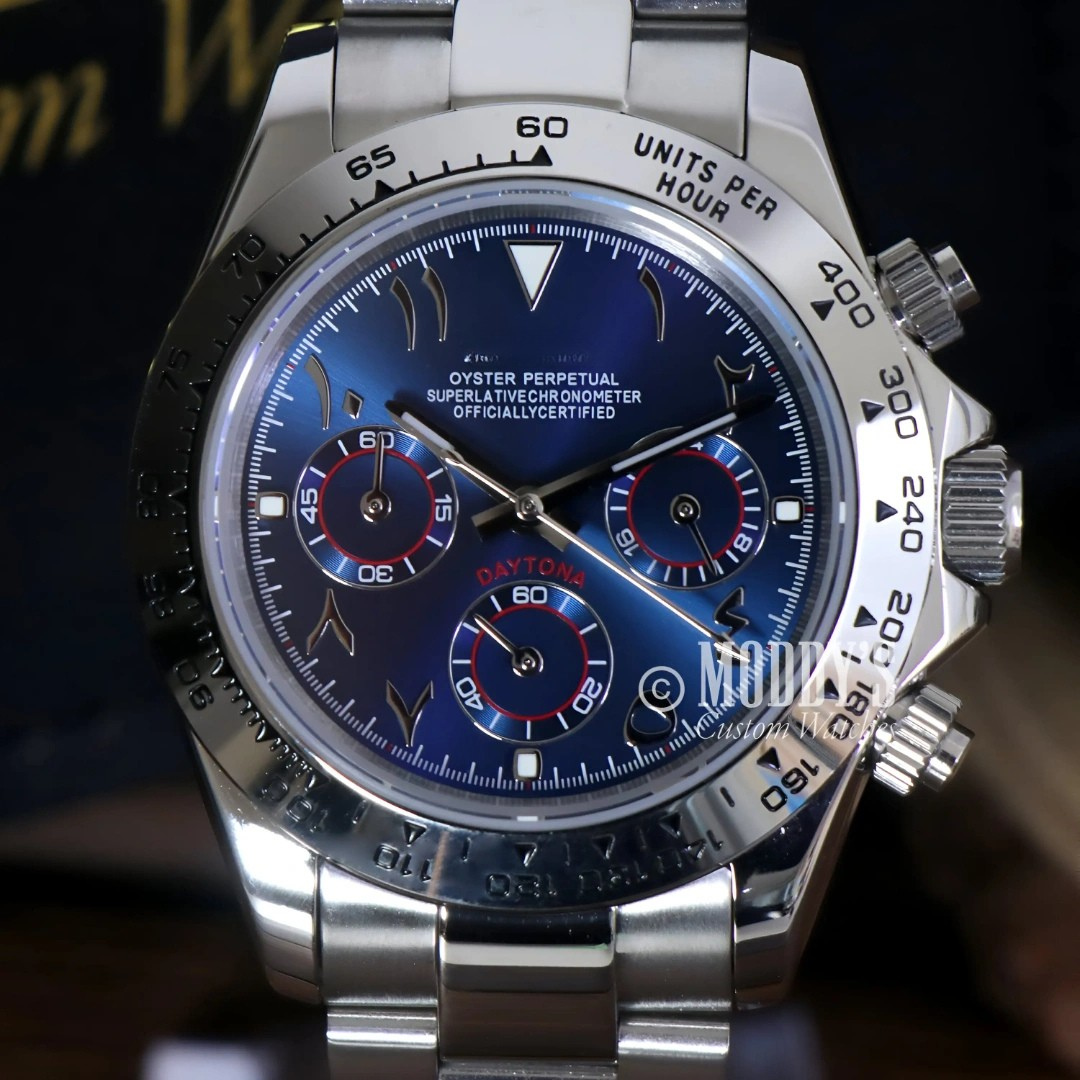 Seiko Mod Daytona Arabic Royal Blue