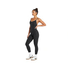 Gymshark Strappy All in One Full length Bodysuit Black