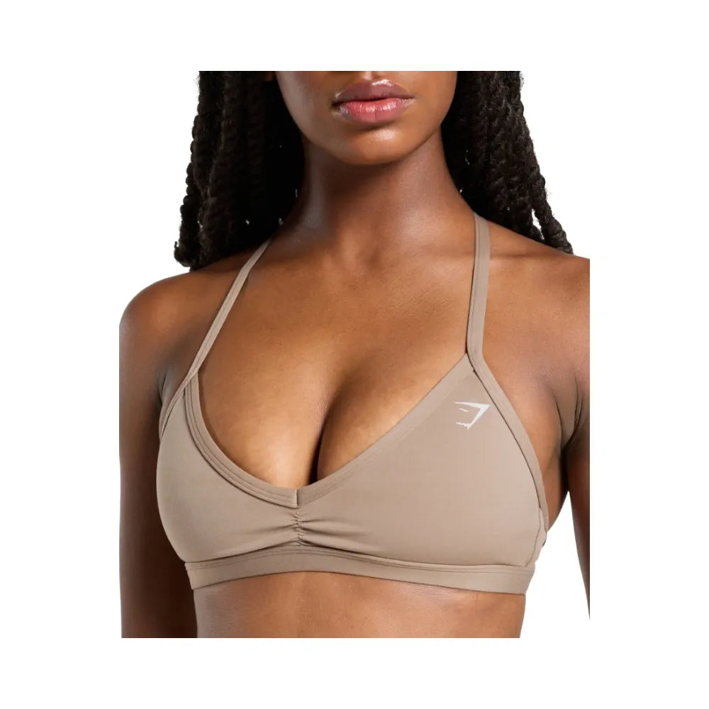 Gymshark Minimal Sports Bra- Light Support Lifestyle Brown