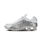 Nike Shox R4 White Bright Crimson Metallic Silver