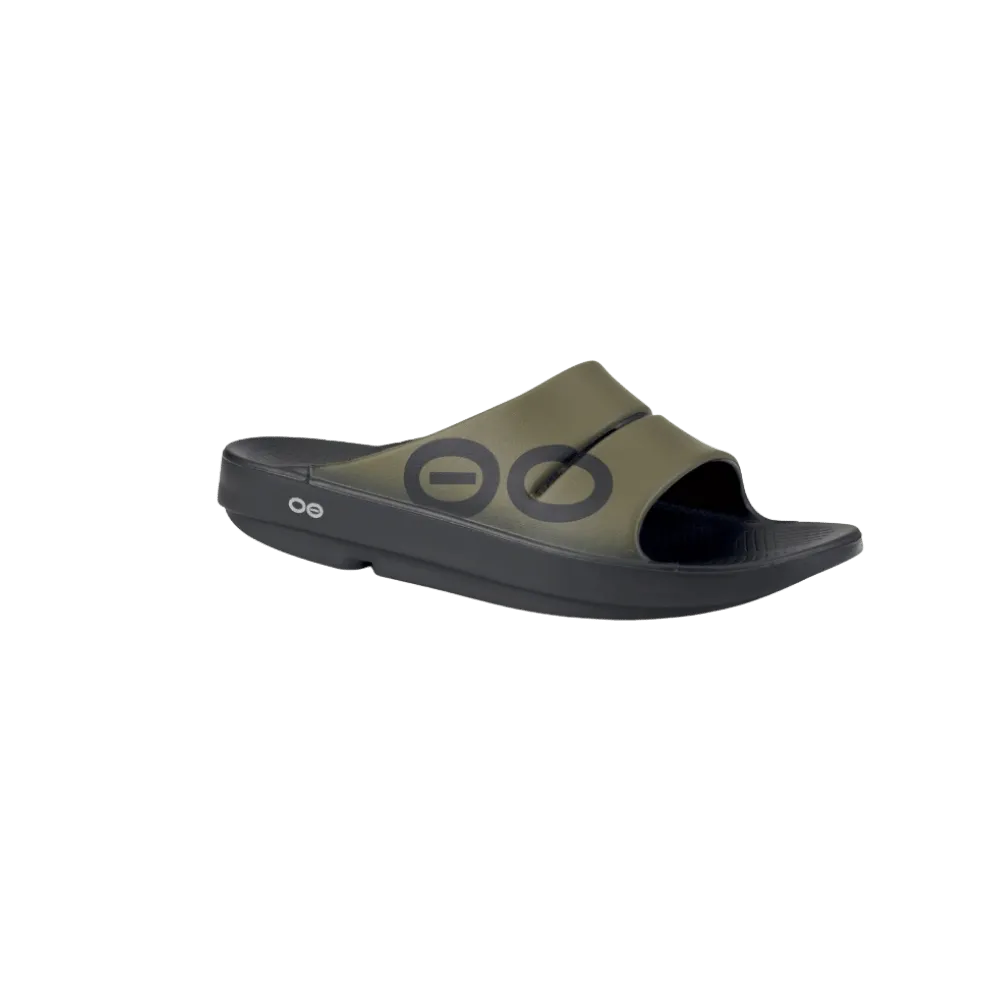 Oofos OOahh Sport Slide Sandal Tactical Green