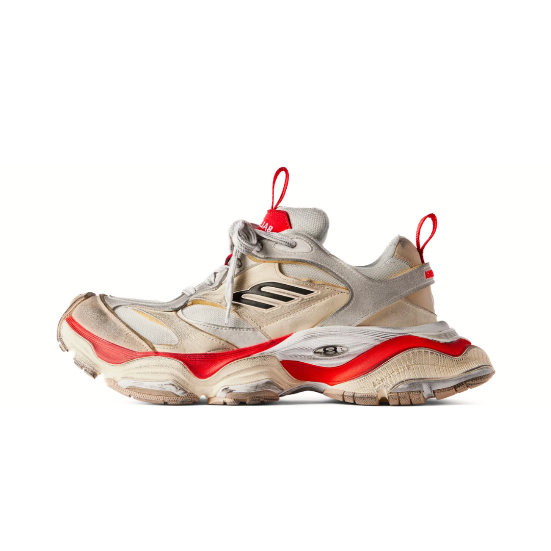 Balenciaga Cargo Worn-Out Beige Red