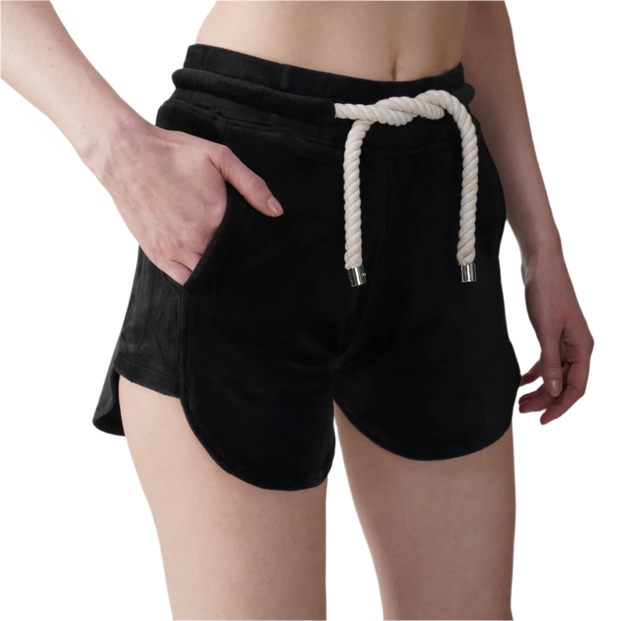 Velour Mini Shorts With Iconic Regent’s cord