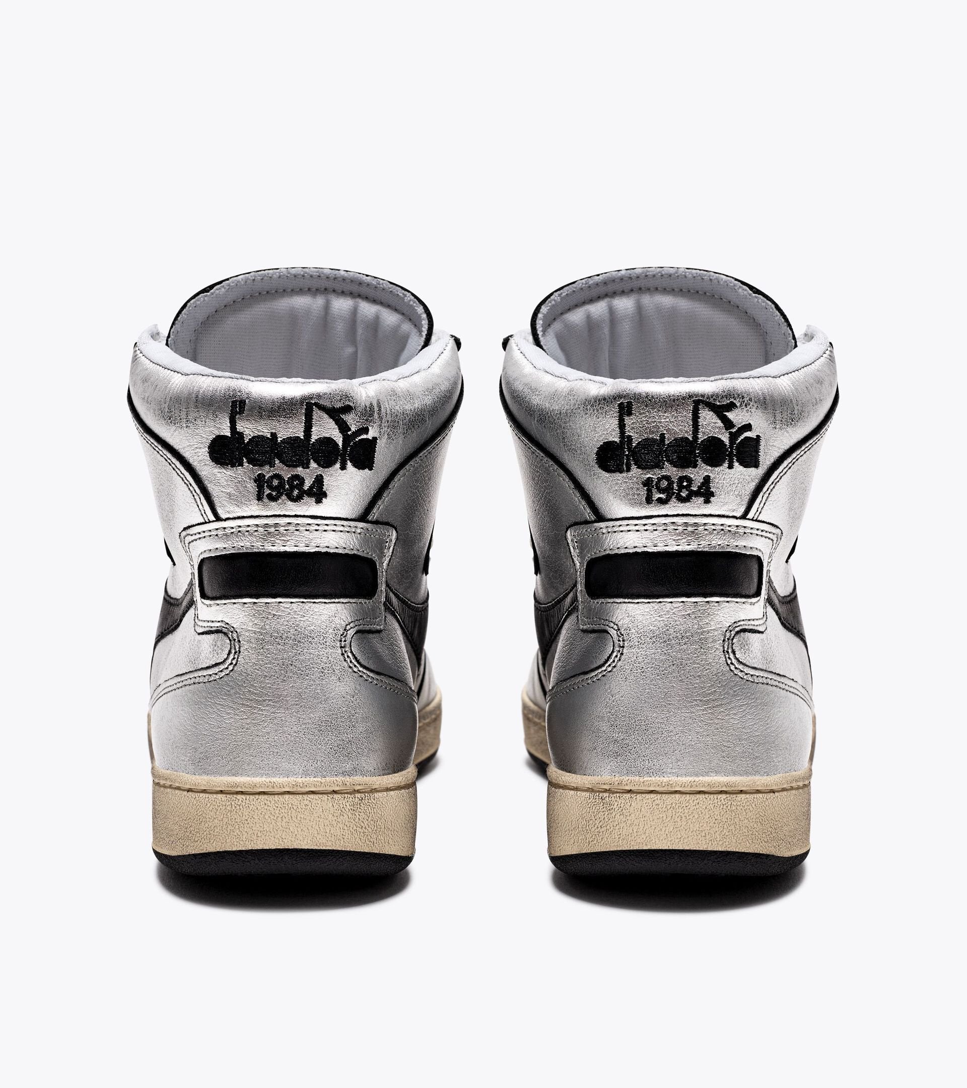 Diadora Mi Basket Silver Used W Silver Metallized/Black