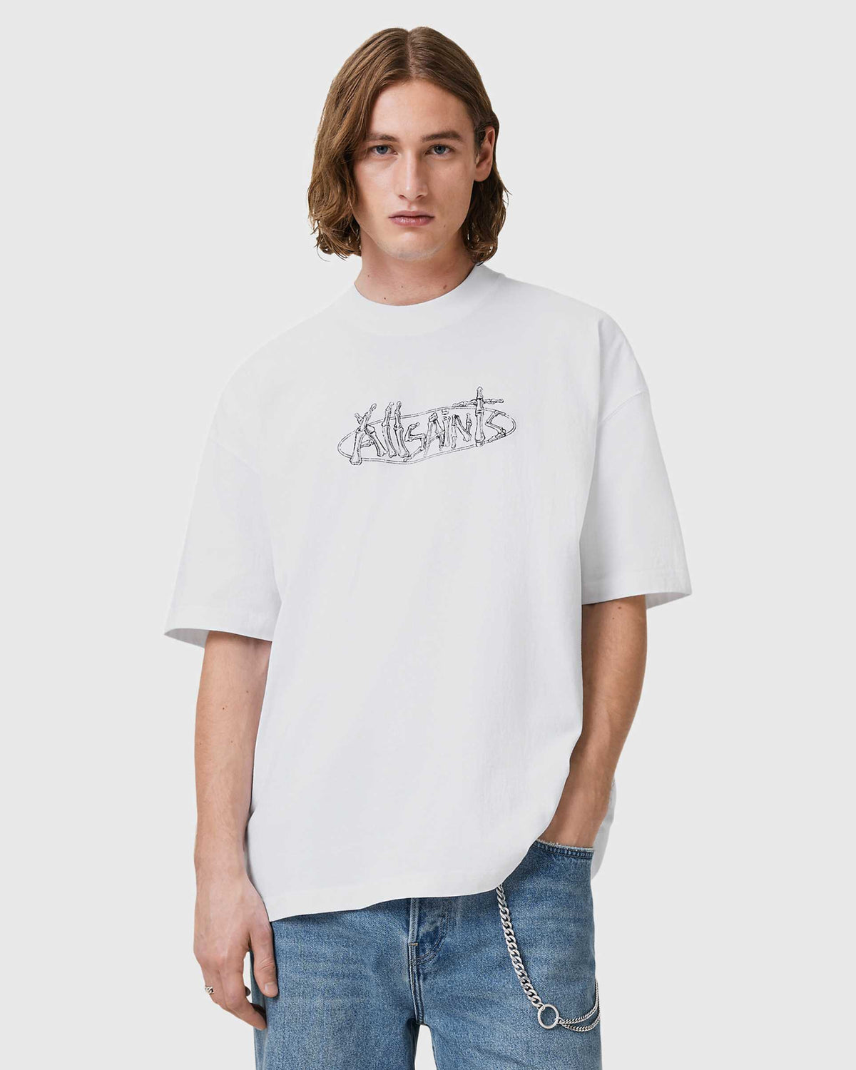 All Saints AllSaints Sternum print t-shirt 'white'