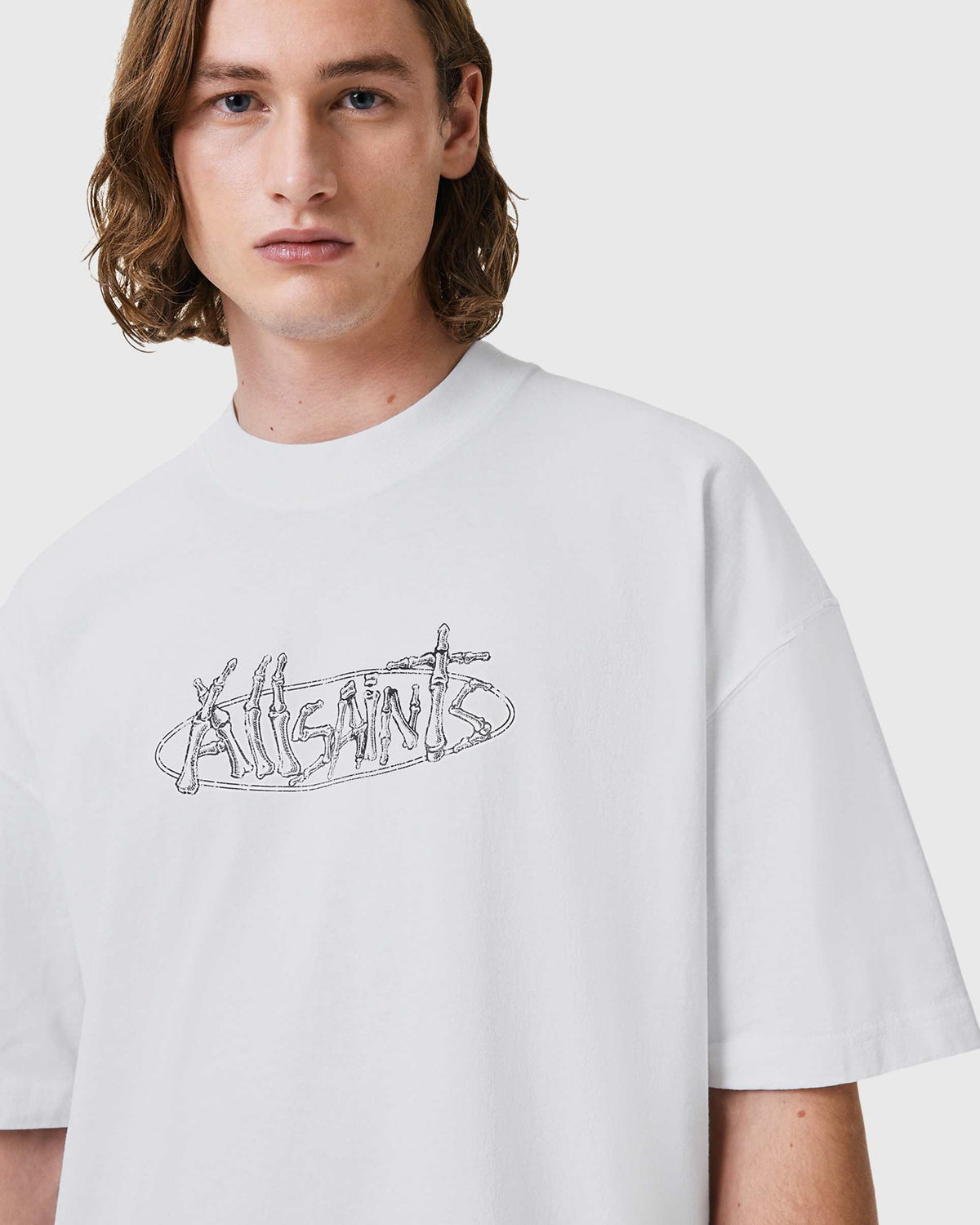 All Saints AllSaints Sternum print t-shirt 'white'