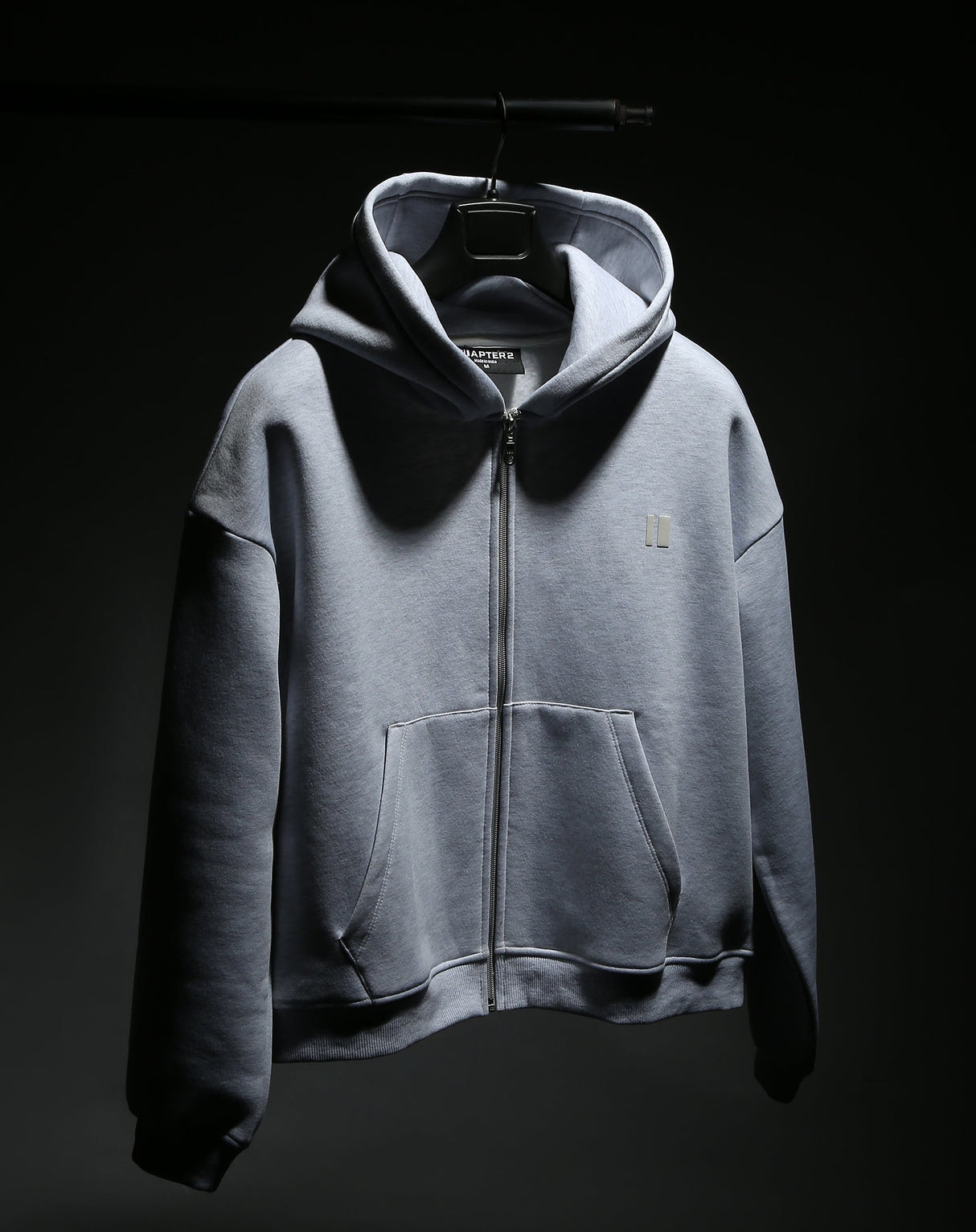 The Everyday Light Grey Hooded Zipper