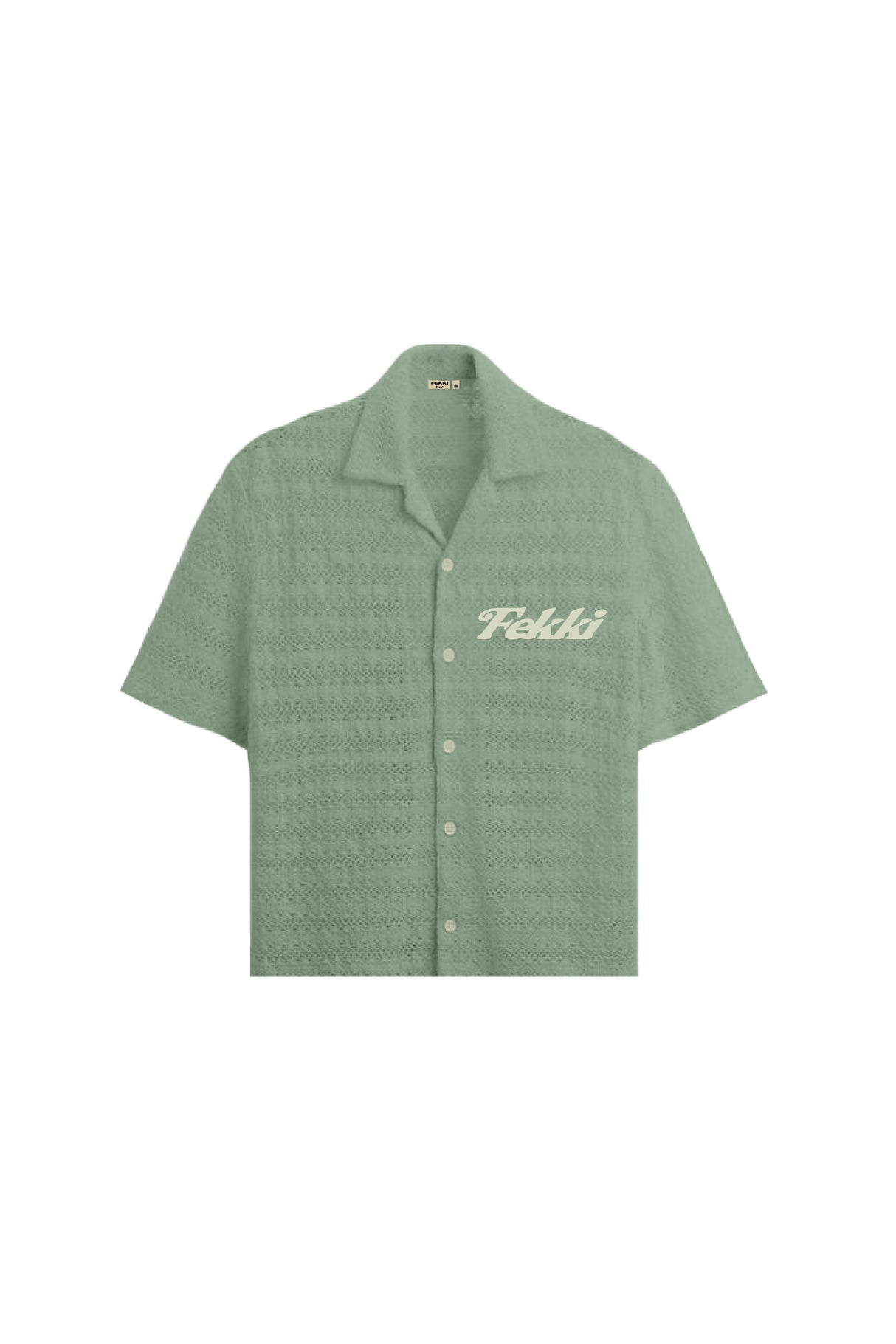 FEKKI SAGE CROCHET SHIRT