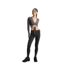 Nike X Skims Women's High-Waisted Footsie Grip Leggings Obsidian