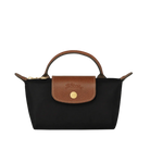 Longchamp Le Pliage Original Pouch with handle Black - Recycled canvas