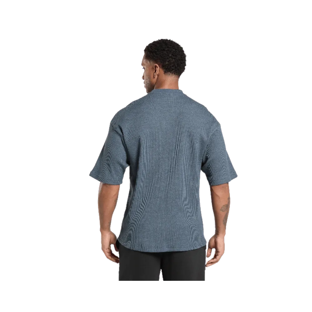 Gymshark Waffle Oversized T-Shirt Titanium Blue