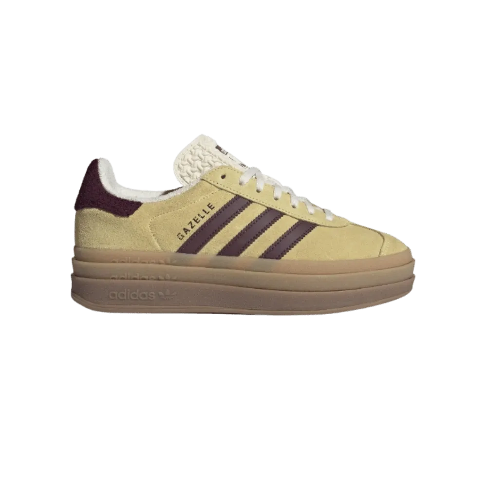 Adidas Gazelle Bold 'Almost Yellow Maroon'