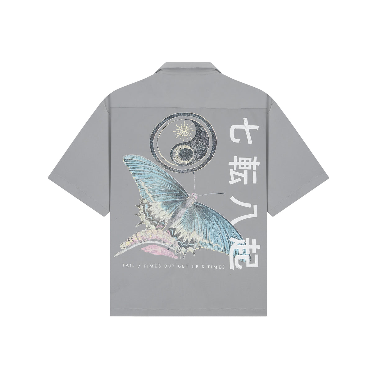 BUTTERFLY BLOSSOM SHIRT ( GREY )