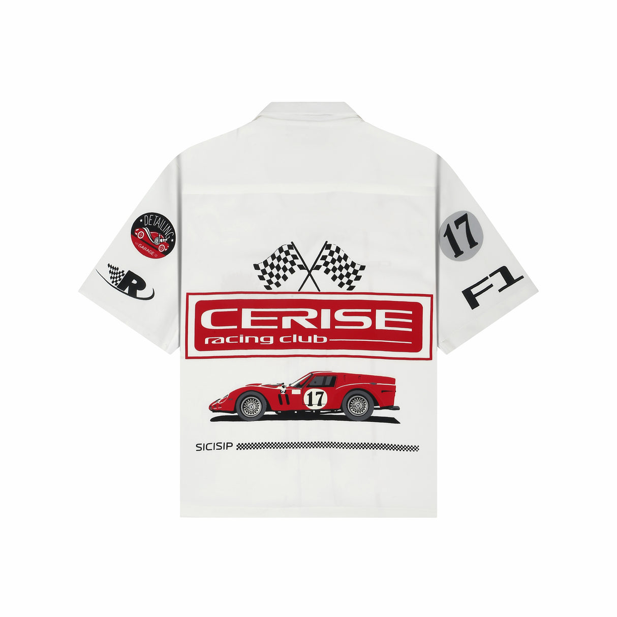 REDLINE RUSH BOWLING SHIRT ( WHITE )