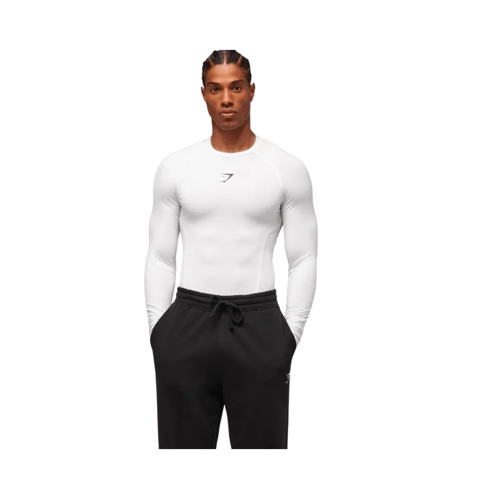 Gymshark Element Baselayer Long Sleeve T-Shirt White