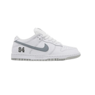 Nike Supreme x Dunk Low SB 'White Metallic Silver'