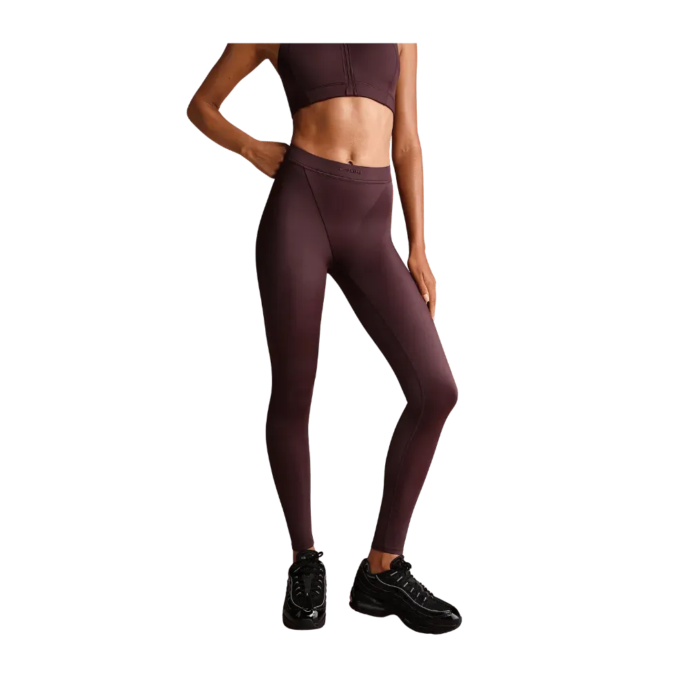 Nike x Skims Shine Women's High-Waisted V-Panel 26" Leggings CURRANT