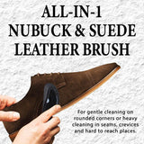 HELIOS NUBUCK & SUEDE 4 WAY LEATHER CLEANING BRUSH - dawntown