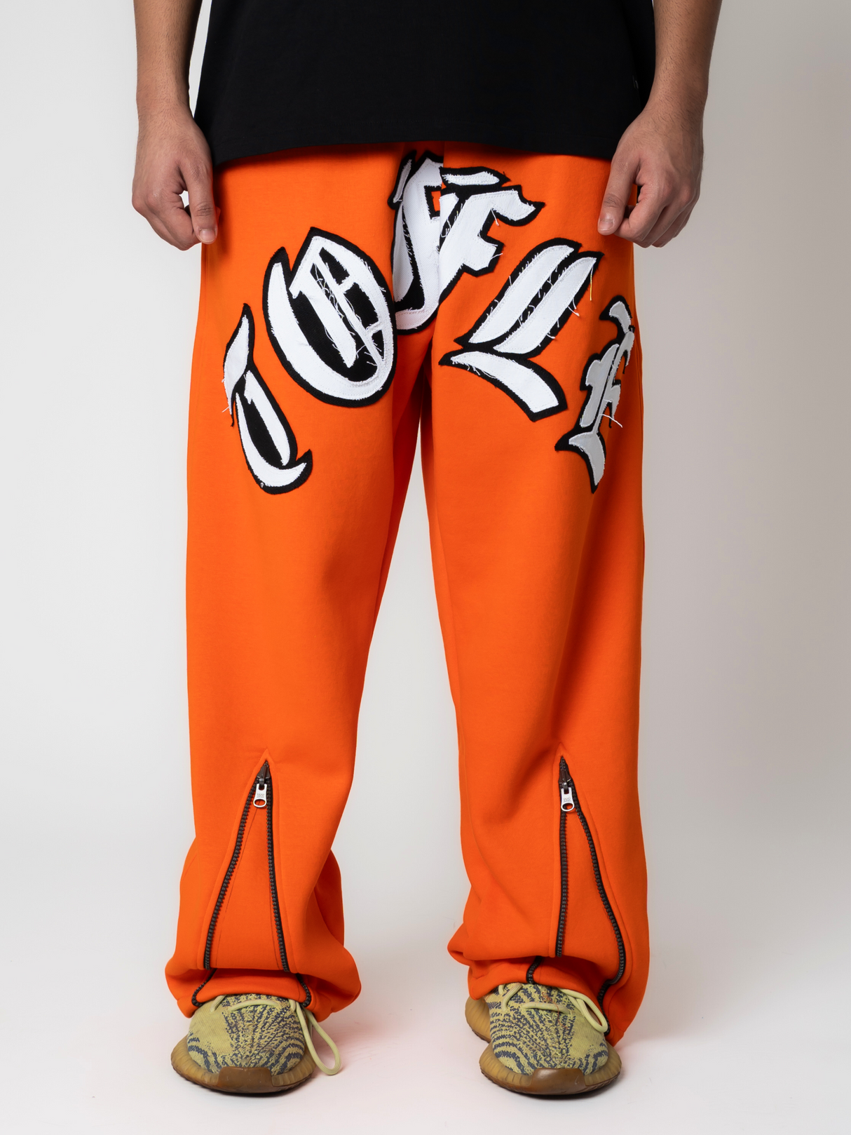 Orange Chainsaw Joggers