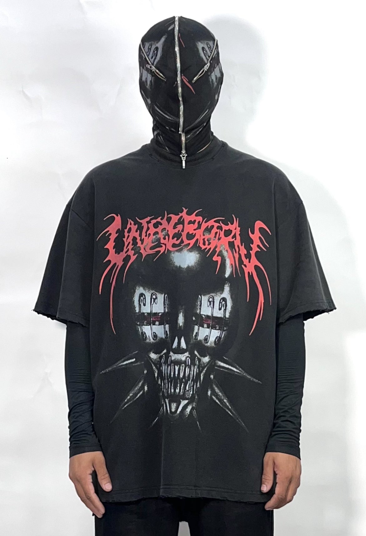 Hellraiser Printed Hood (upcycled 1/1)