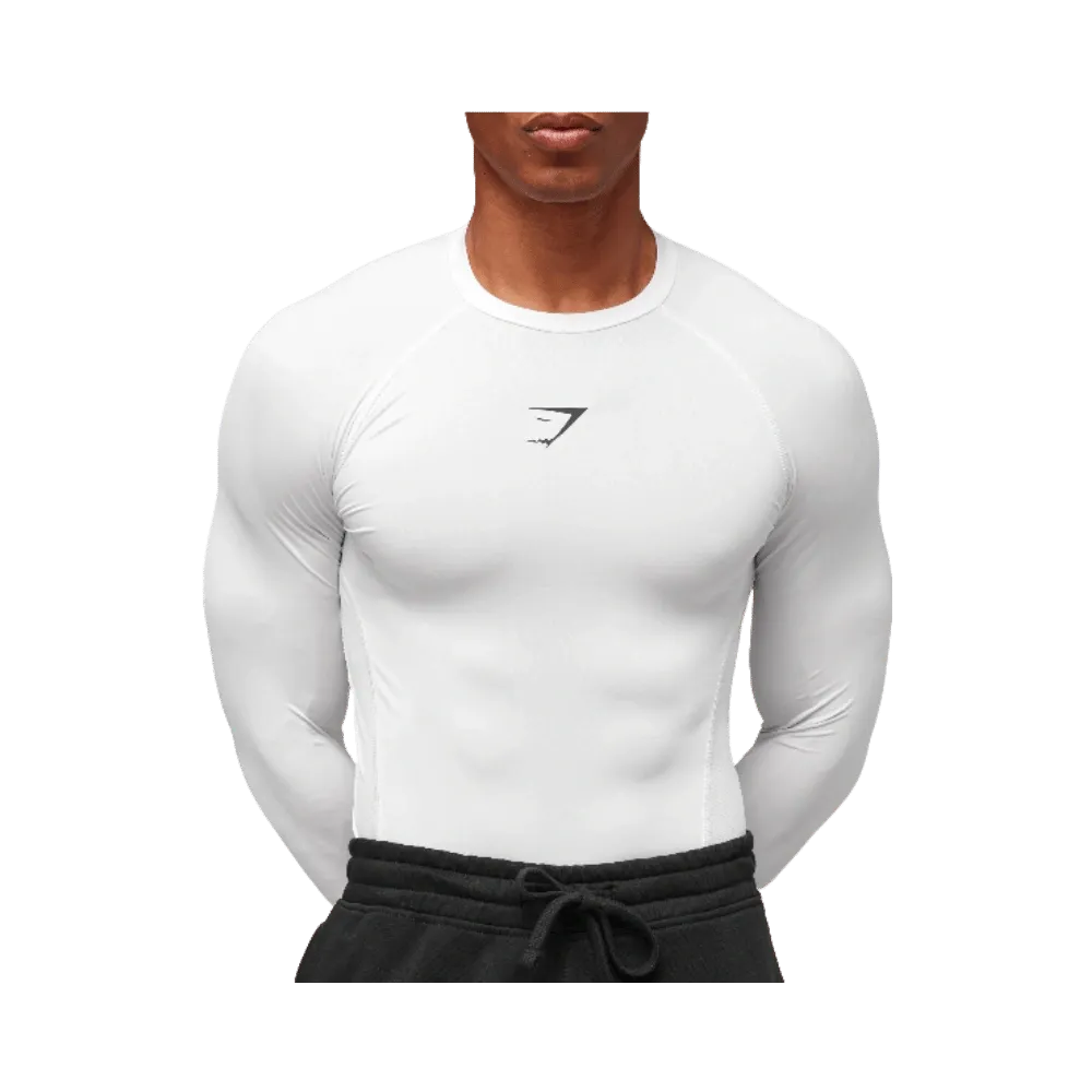 Gymshark Element Baselayer Long Sleeve T-Shirt White
