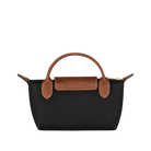 Longchamp Le Pliage Original Pouch with handle Black - Recycled canvas