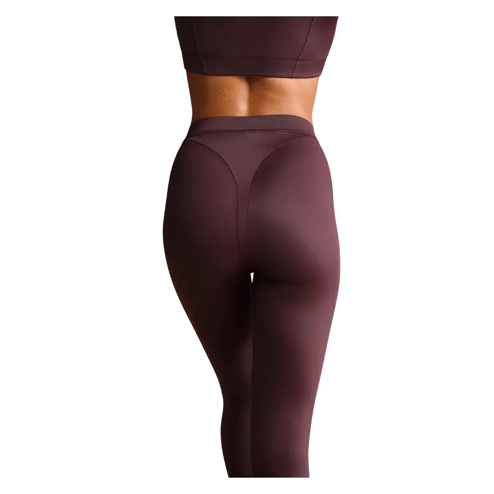 Nike x Skims Shine Women's High-Waisted V-Panel 26" Leggings CURRANT