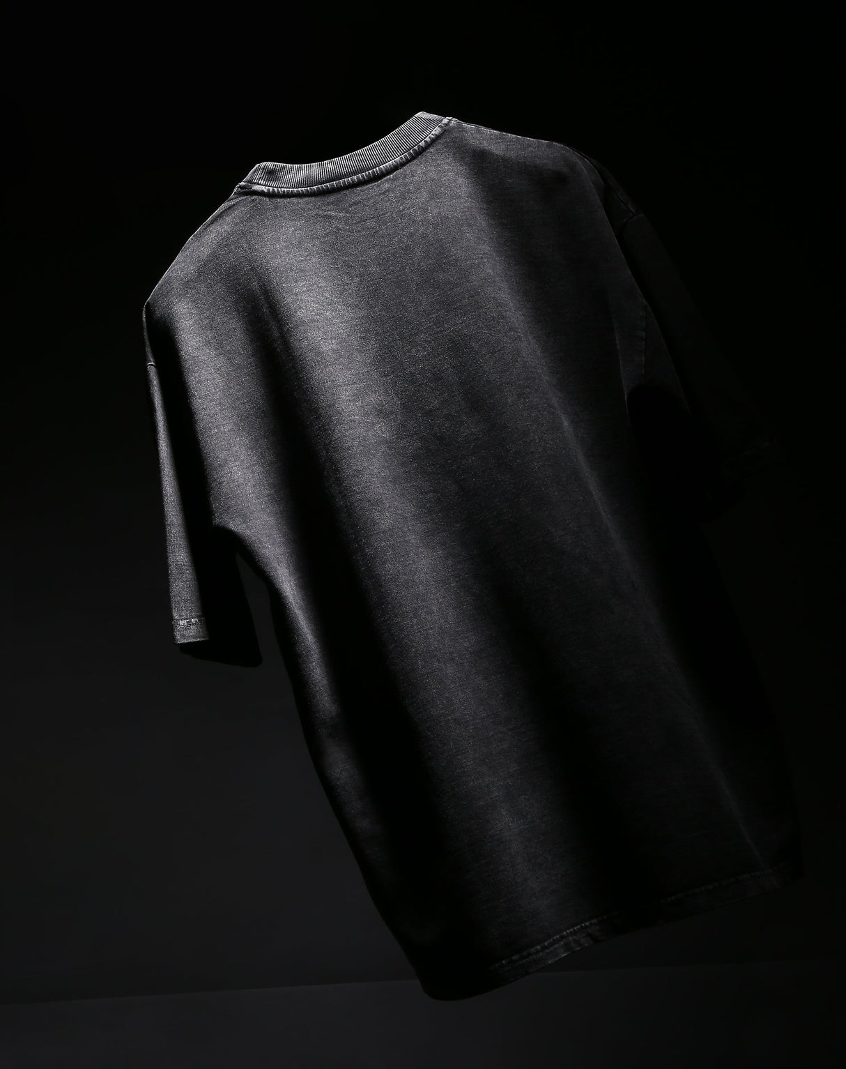 Black Washed T-Shirt – Comfortable 100% Cotton Terry