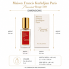 MFK Baccarat Rouge 540 - Eau De Parfum - 5ml Mini (spray)