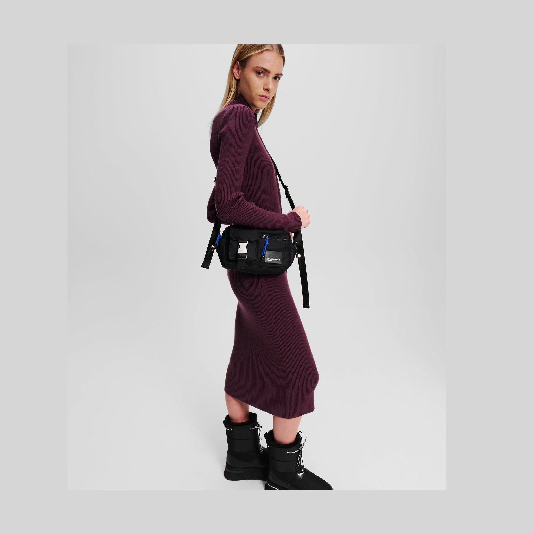 Karl Lagerfeld Street Nylon Camera Bag Black