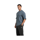 Gymshark Waffle Oversized T-Shirt Titanium Blue